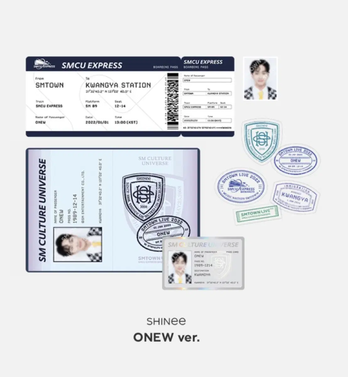 Shinee onew minho Passport Set