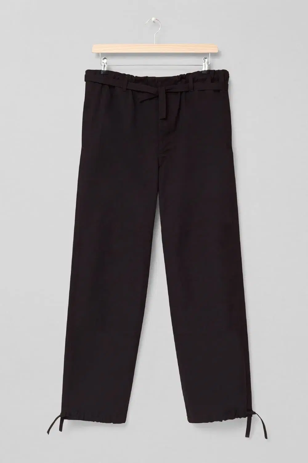 Lemaire 21SS Drawstring Judo Trousers Black