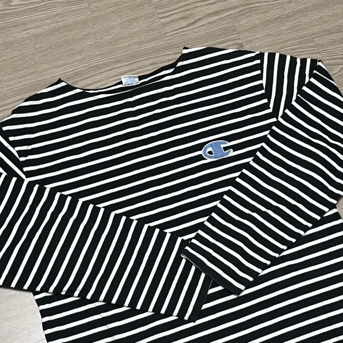 Champion Stripe Long Sleeve Long Sleeve Tee