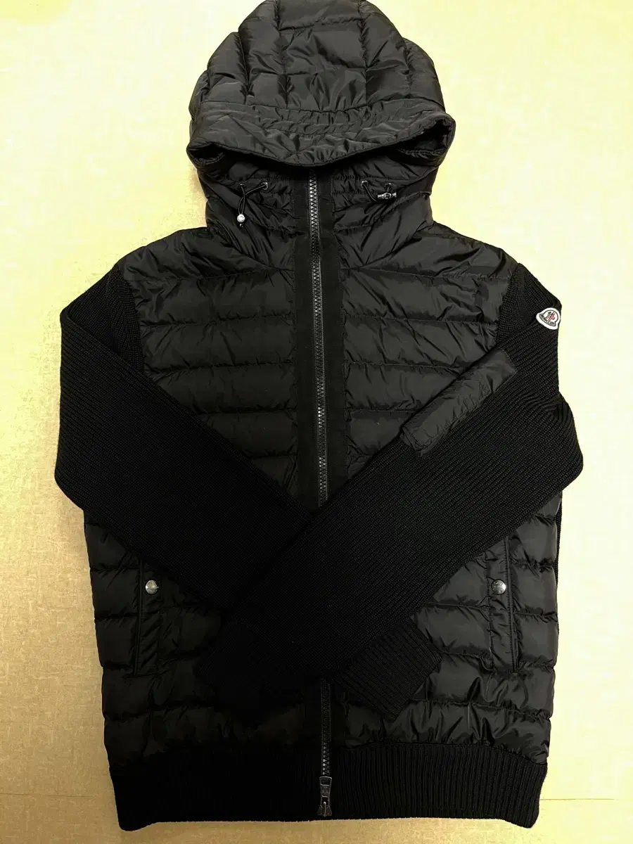 Moncler Hooded knit padded jacket size L