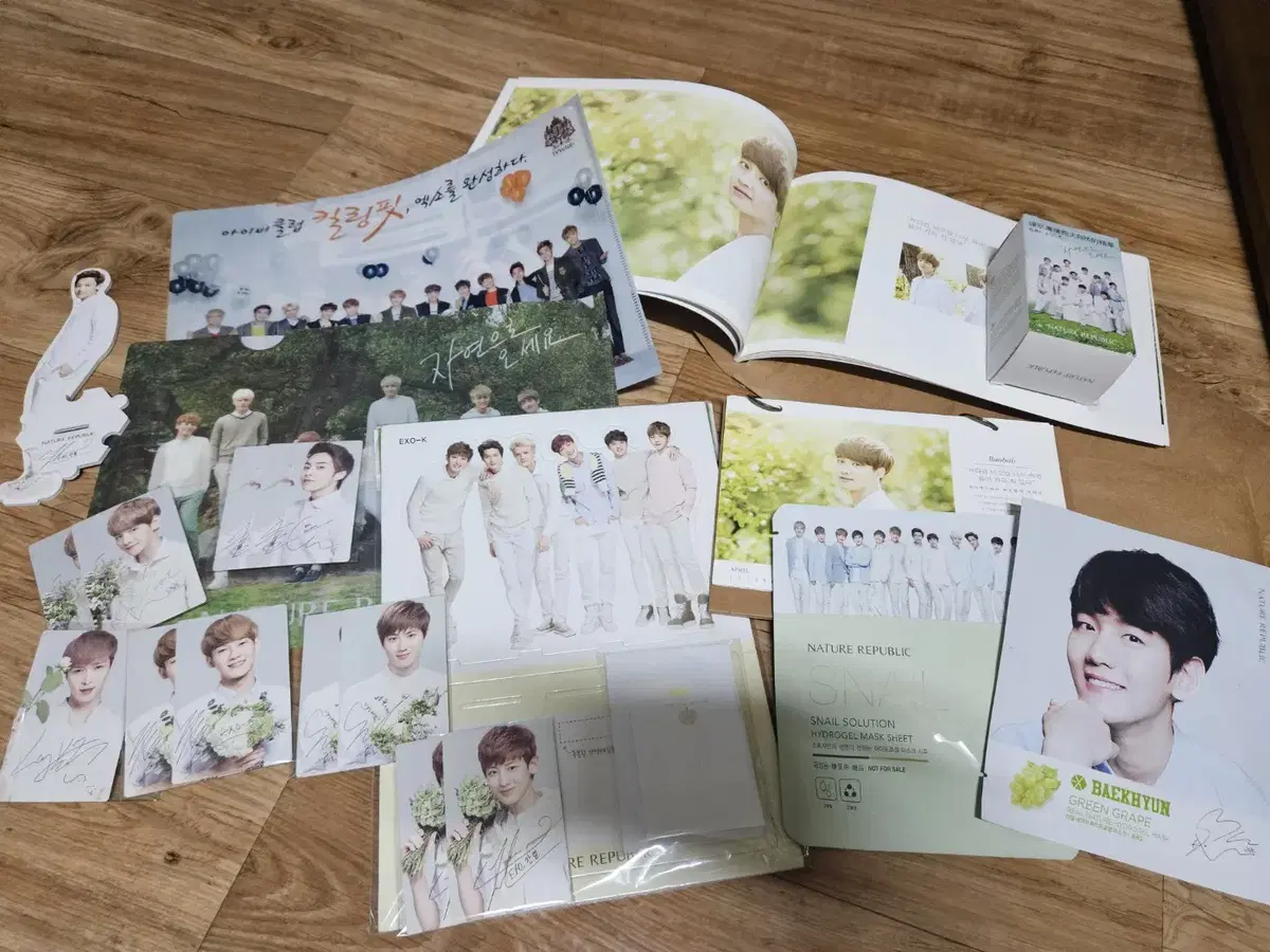 Exo Nature Public merchandise + Ivy Club A4 file bulk to sell.