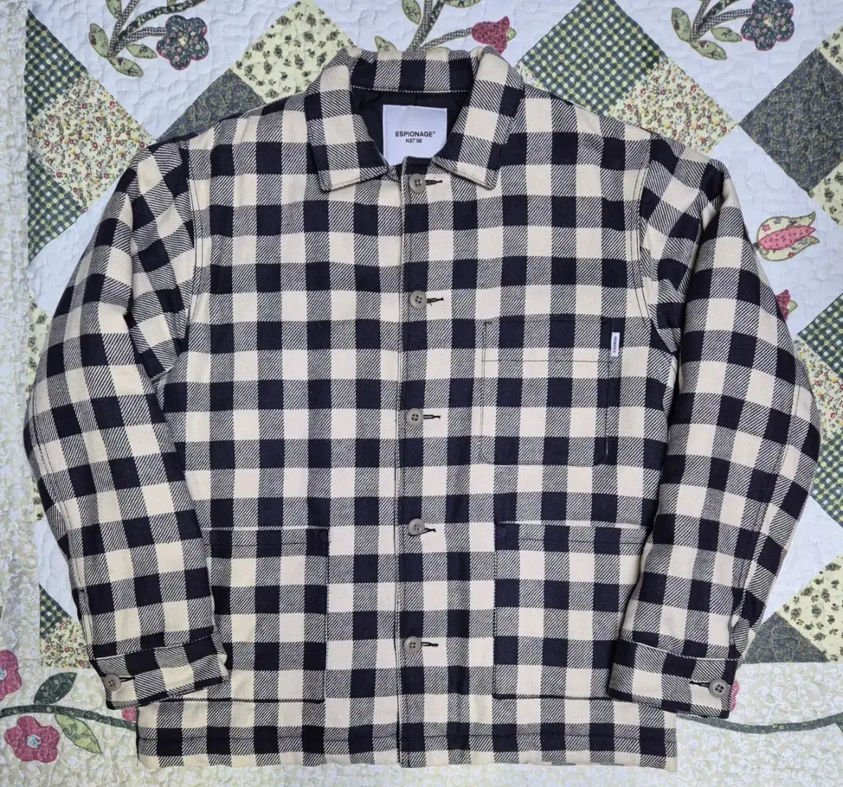 Espionage Check Coverall Jacket