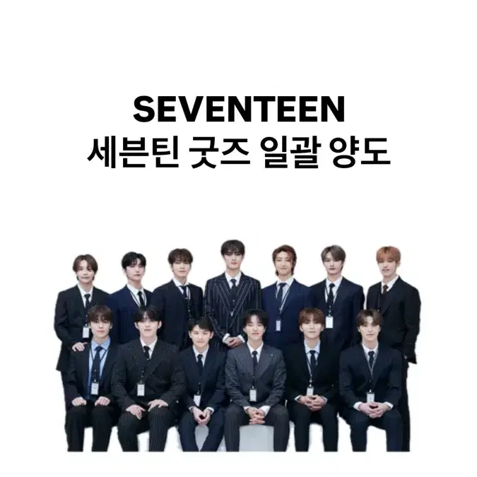 세븐틴 굿즈 일괄 양도