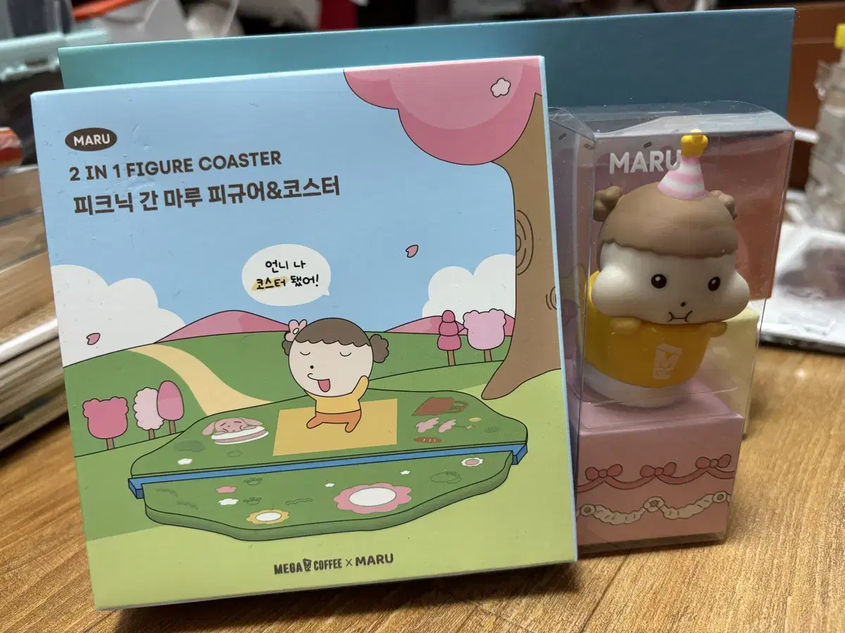 MegaCoffee Maru the Rat Figurine Coaster, FigurinePick