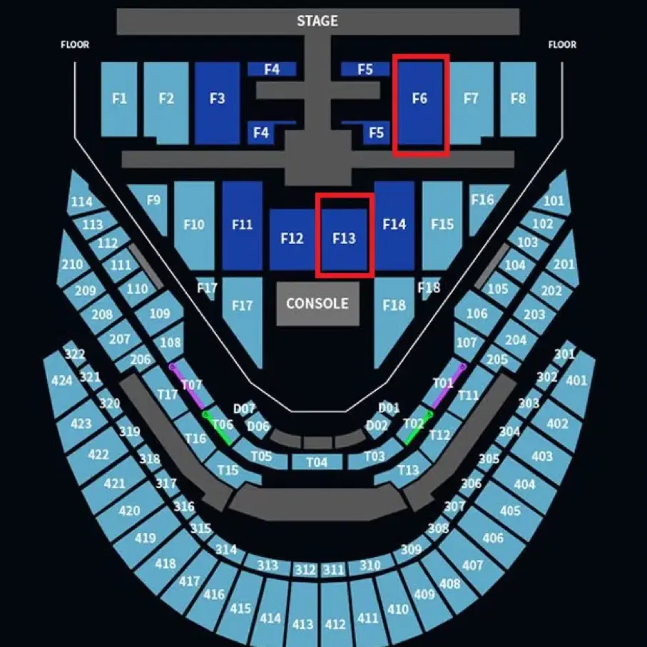 Nct 127 콘서트 vip f6구역 첫콘