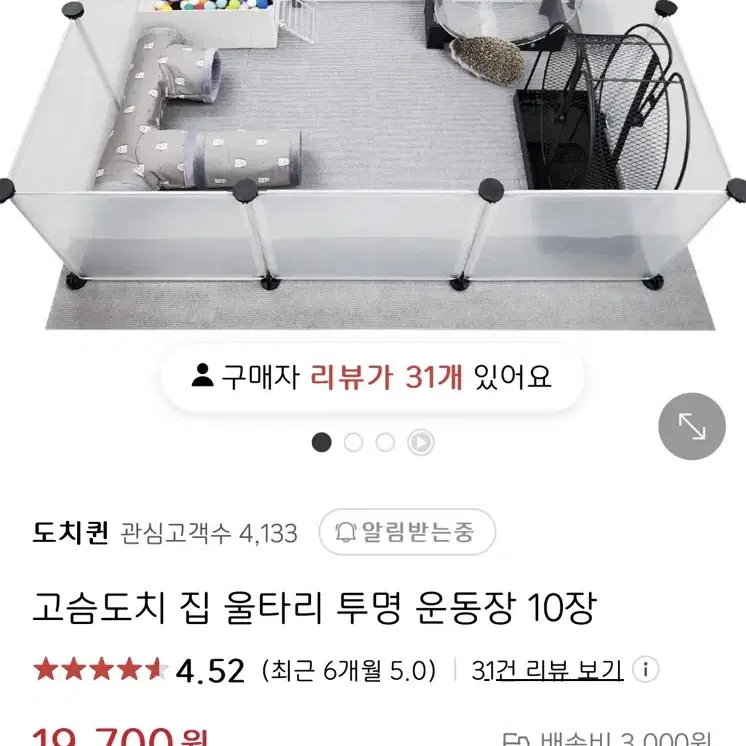 고슴도치 반려동물 햄스터 운동장 울타리