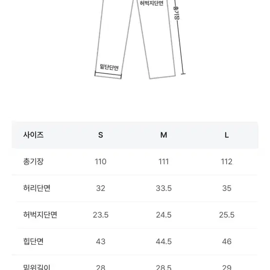 블랙업 청바지