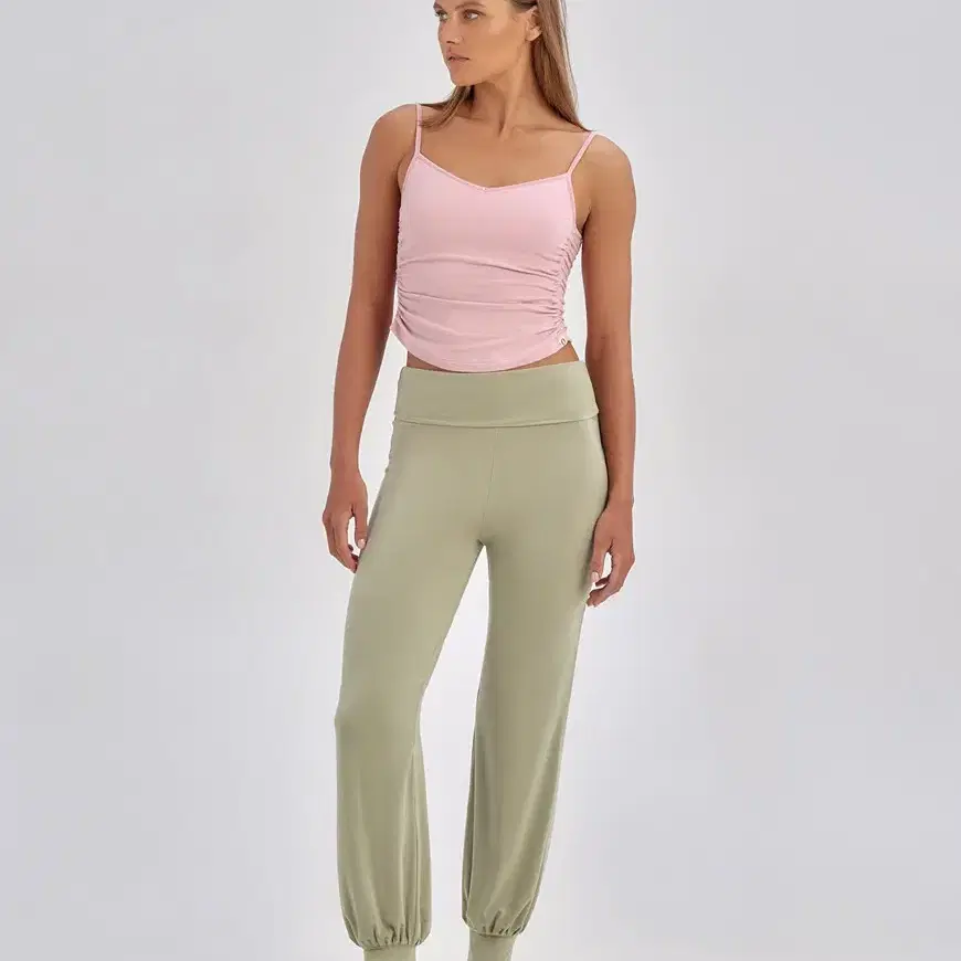 부디무드라 Simple pot ankle pants_Tea XS