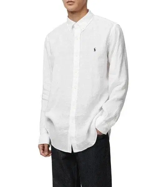 (Genuine, New) Polo Ralph Lauren Men's and Women's Linen Cotton Shirt Custom Fit Long Sleeve