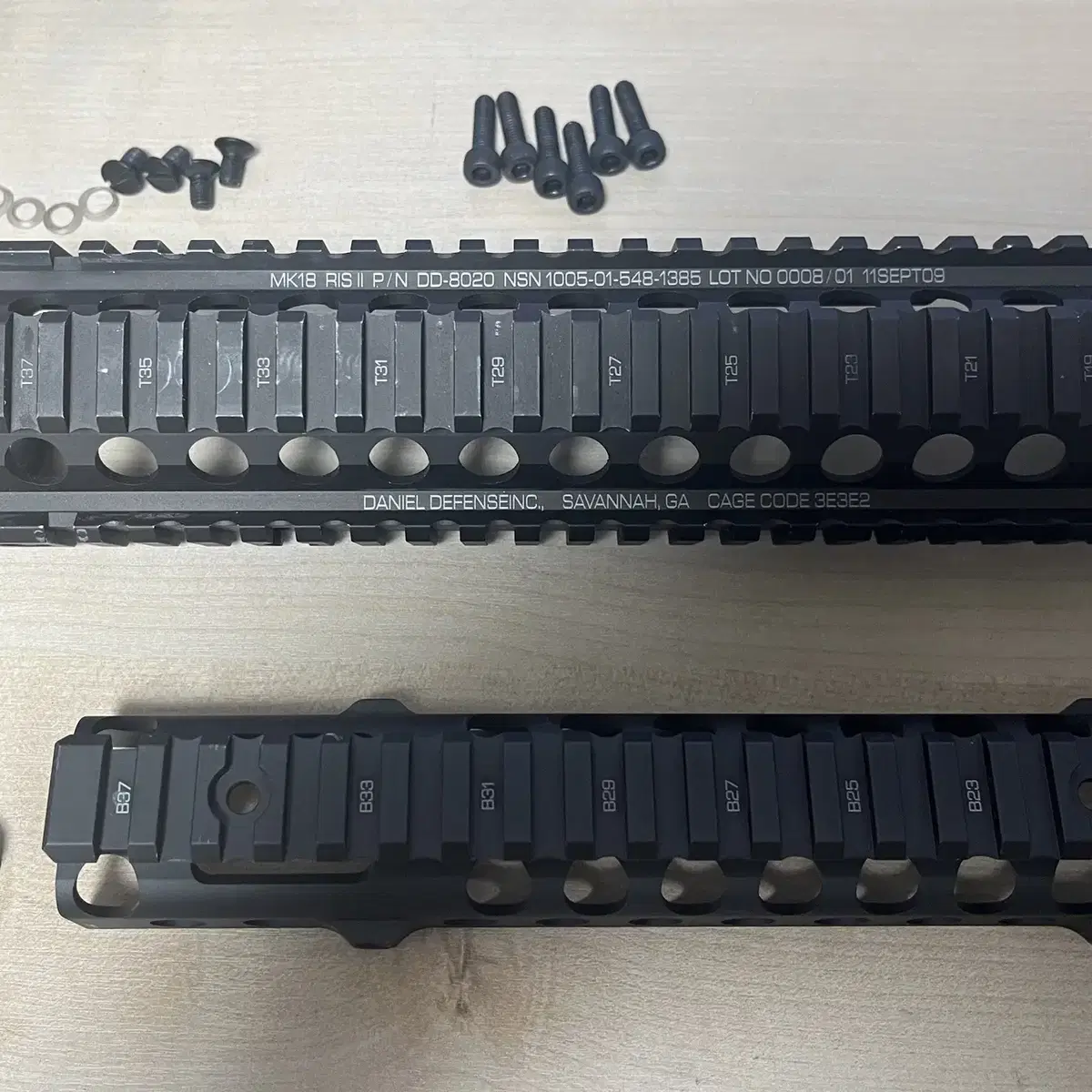 ghk DD RIS II FDE 레플리카 mk18 핸드가드 판매합니다.