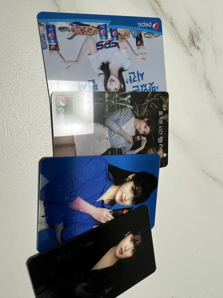 IU Pepsi photocard 4 varieties bulk WTS