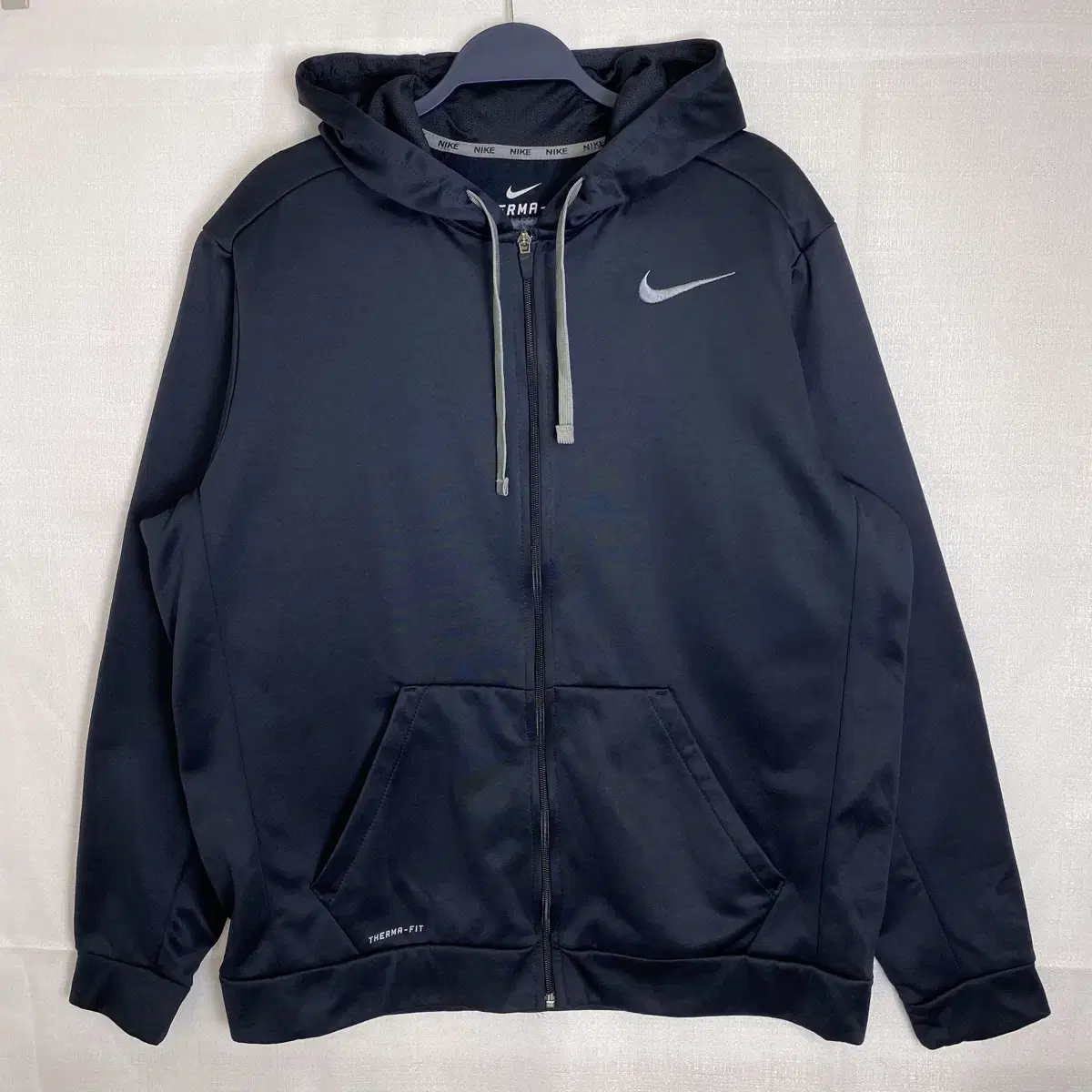 [2XL] Nike Thermafit Training Brushed Hoodie Zip Up Navy