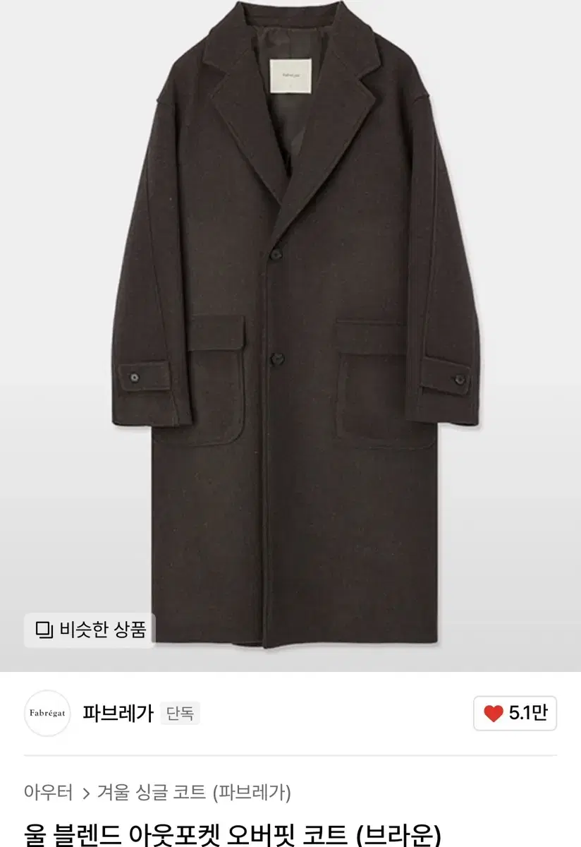 Fabregas Wool overcoat brown [3].