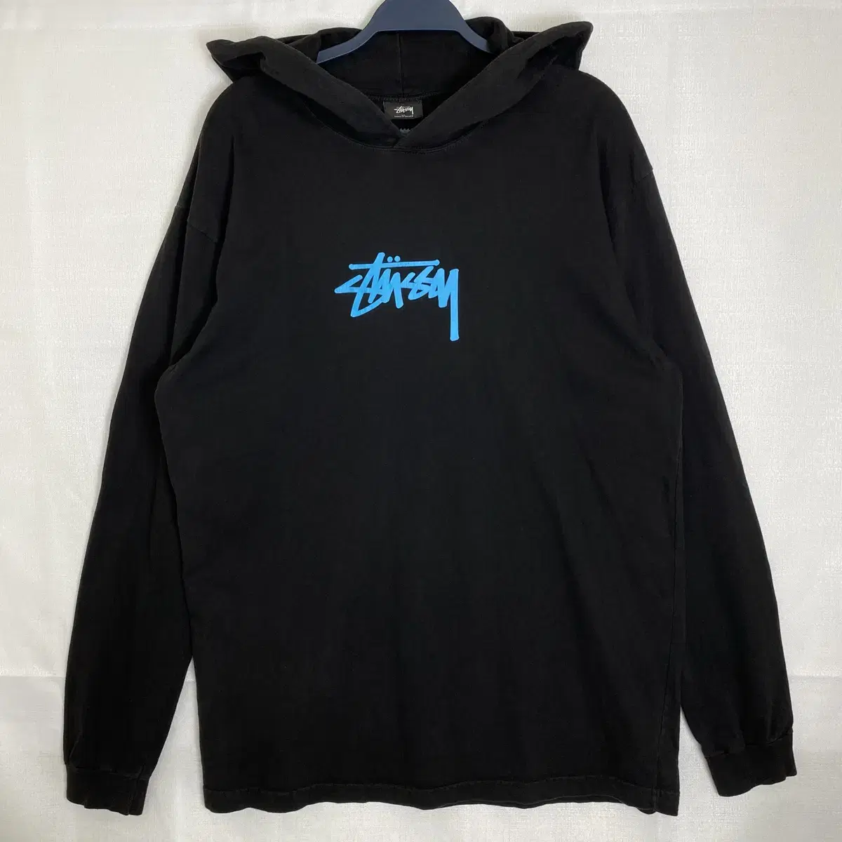 [XL-2XL] Stussy Stock Logo Hoodie Black