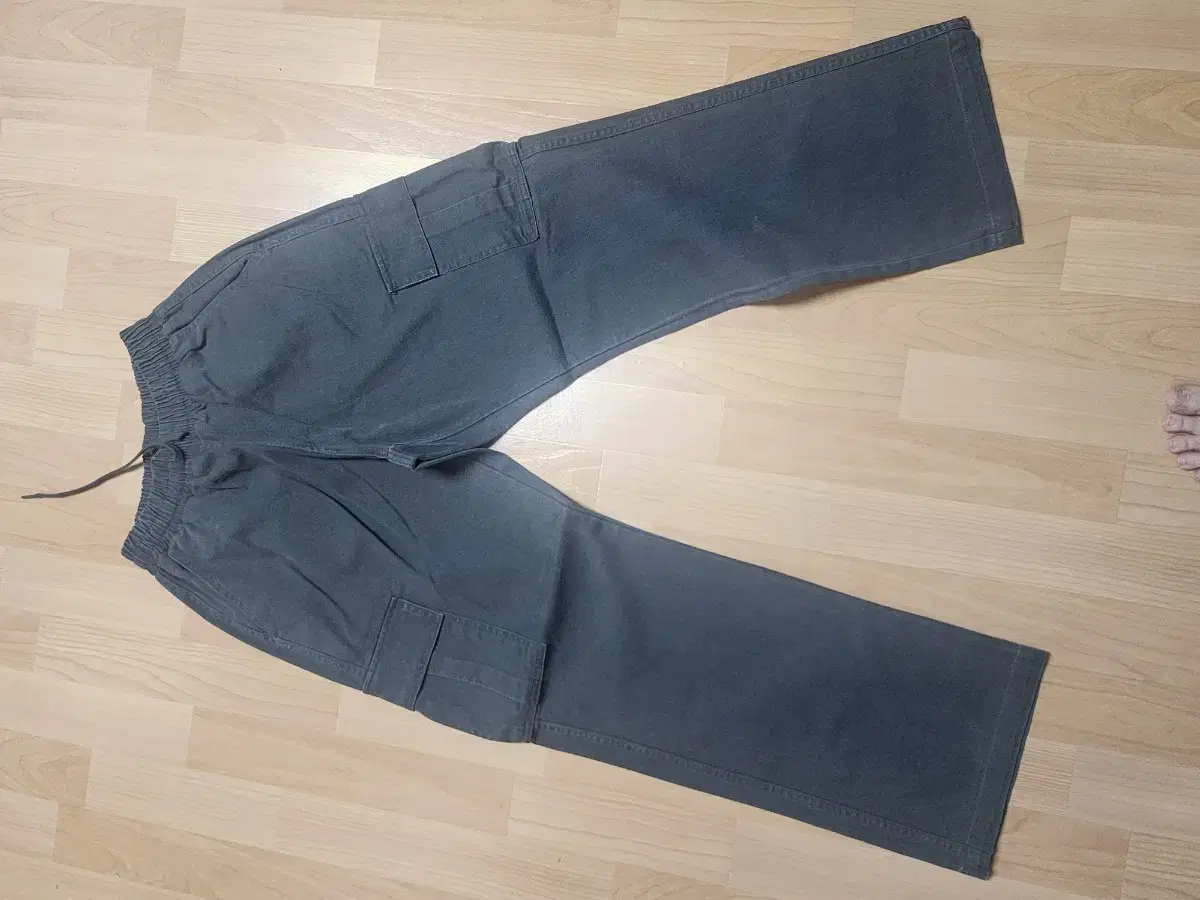 Take E.JI Charcoal Wide Cargo Pants