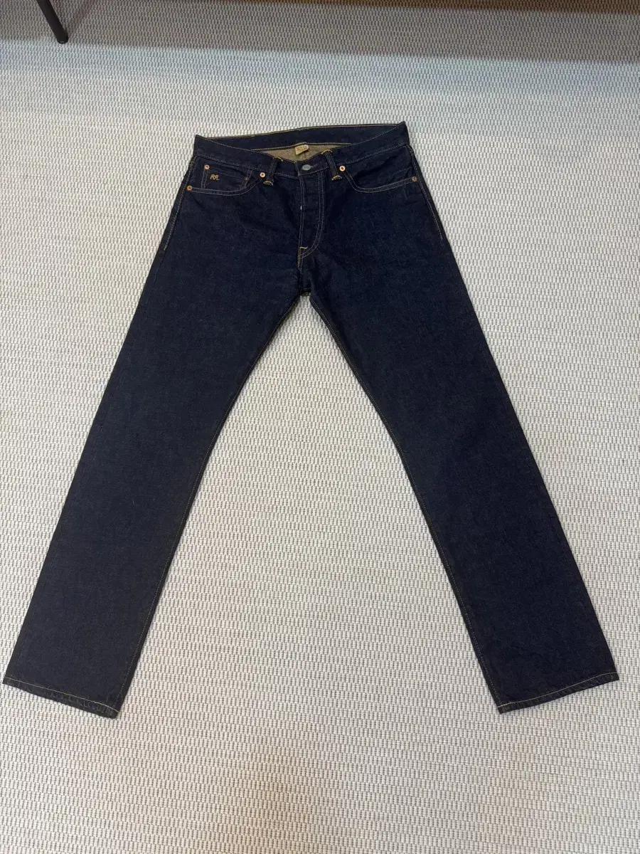 RRL Low Straight Selvedge One Wash Denim