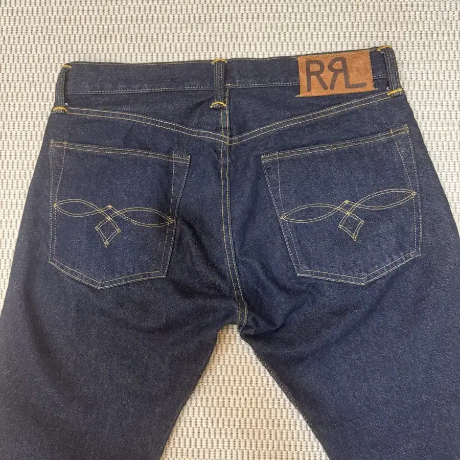 RRL 로우 스트레이트 셀비지 원워시 데님