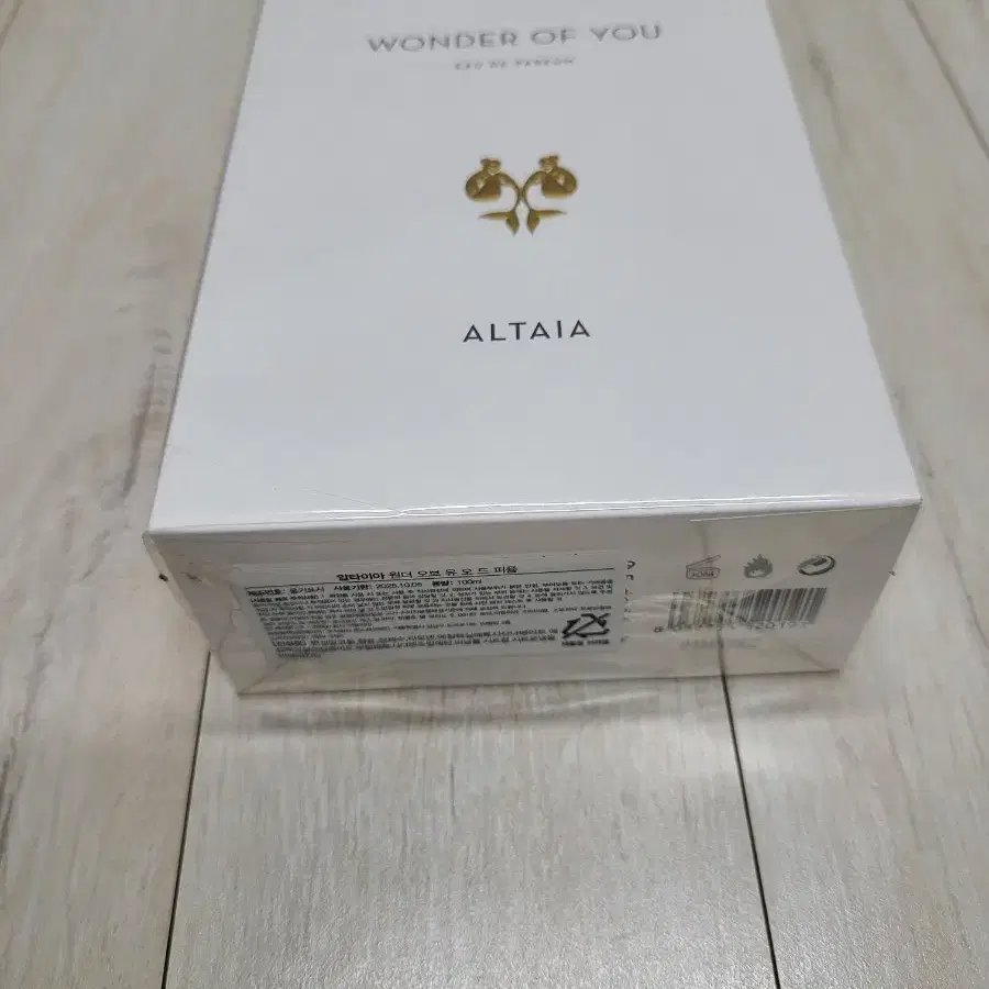 알타이아 원더오브유 WonderofYou 100ml 국문 새상품