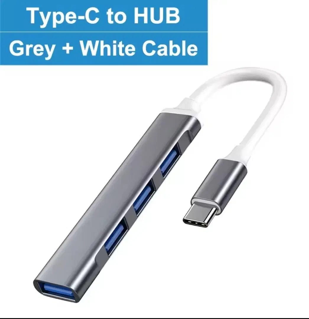 USB C 허브 USB 3.0 타입 C 4 포트 멀티 스플리터 어댑터 O