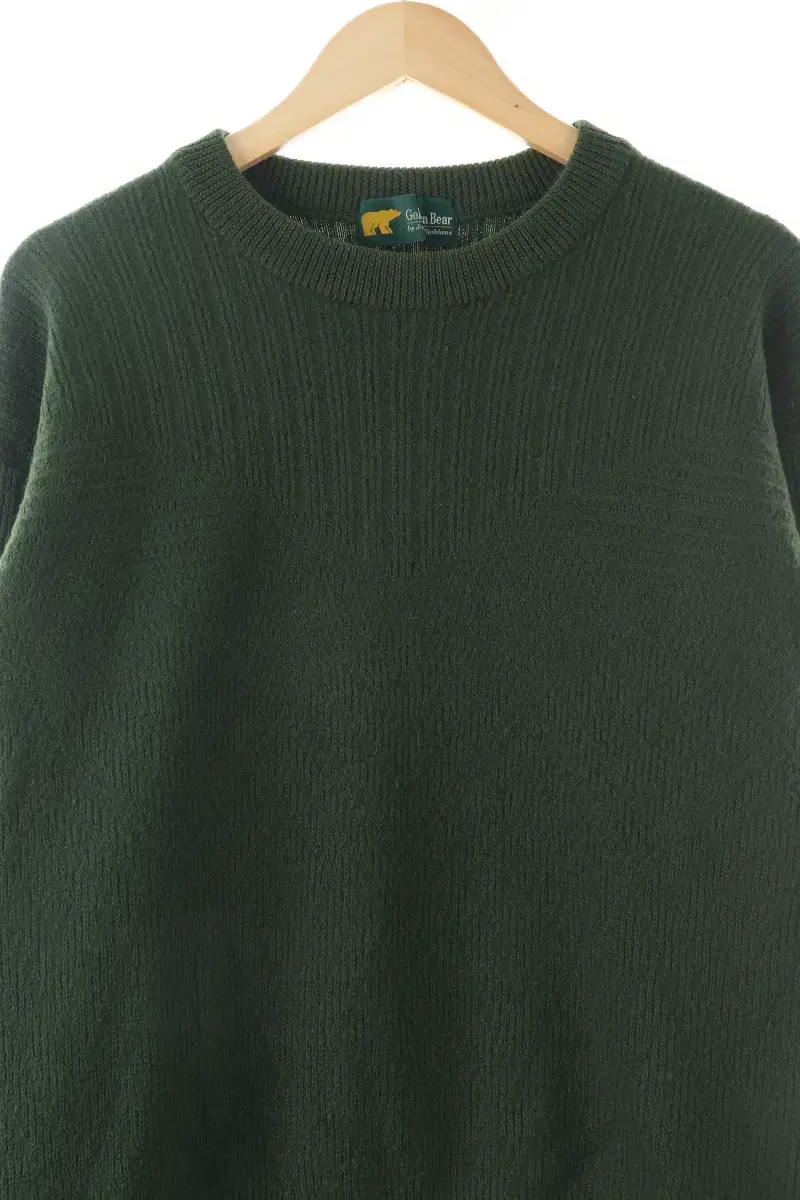 (XL) BrandVintage Knit Golden Bear Green Wool - 1065E