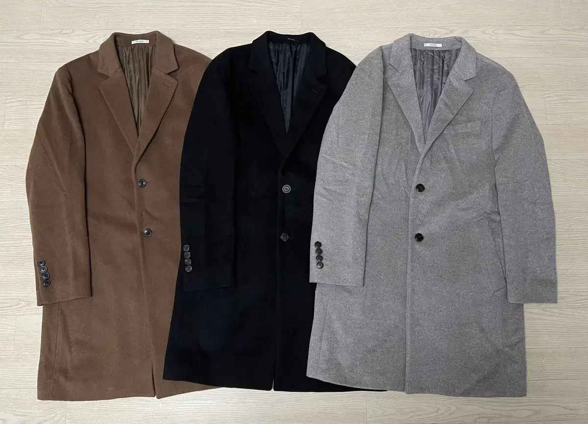 Pack of 3 all xen coats for sale in size 100! Camel, Black, Gray