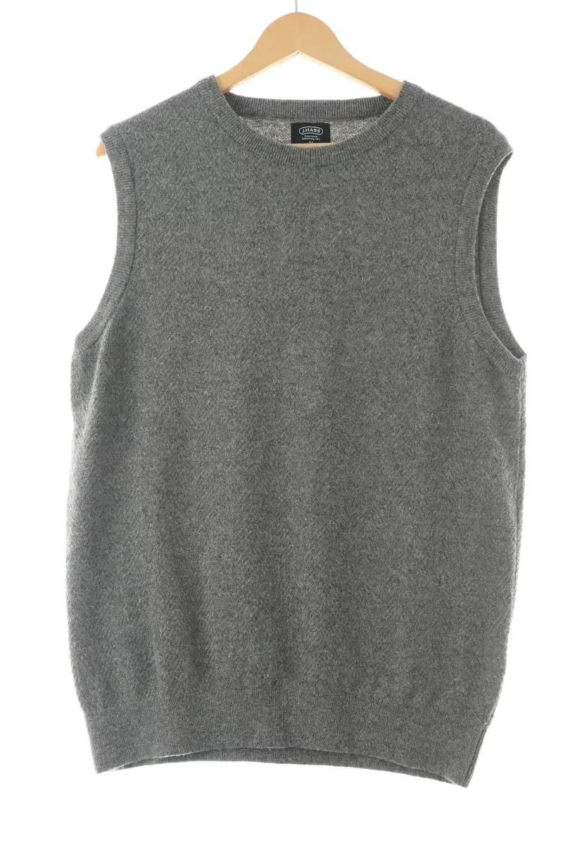 (XL) BrandVintage Knit Vest Jayhas Gray Wool-1068A