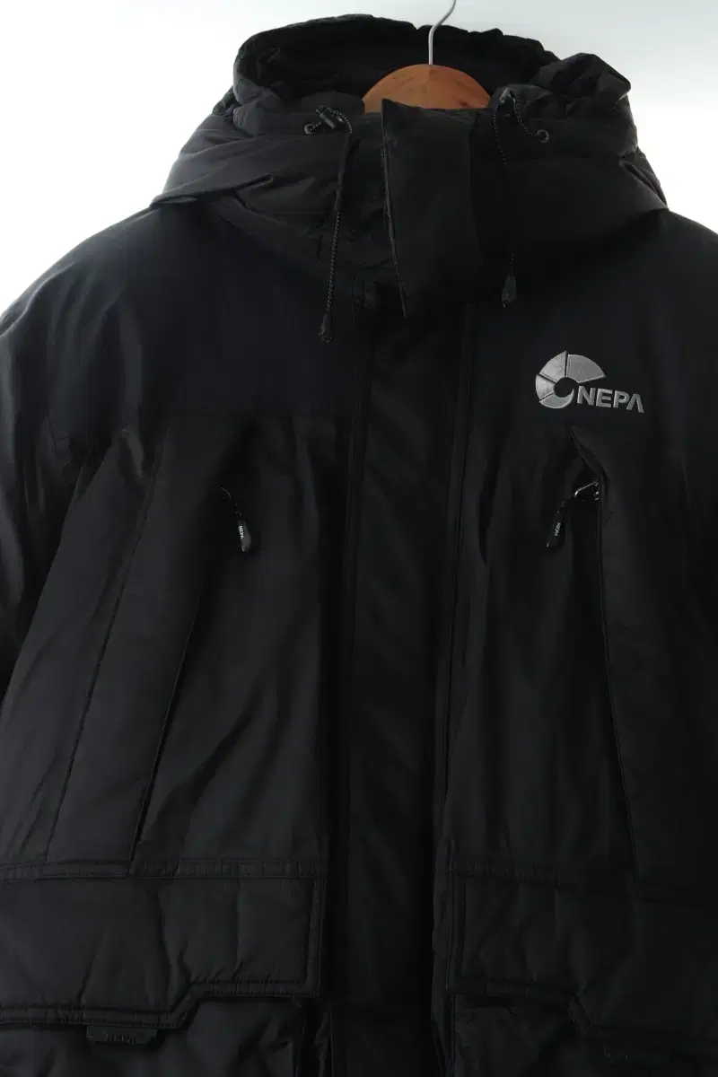 (M) Nepa Puffer Jacket Captain's Black Goose Down-106B3