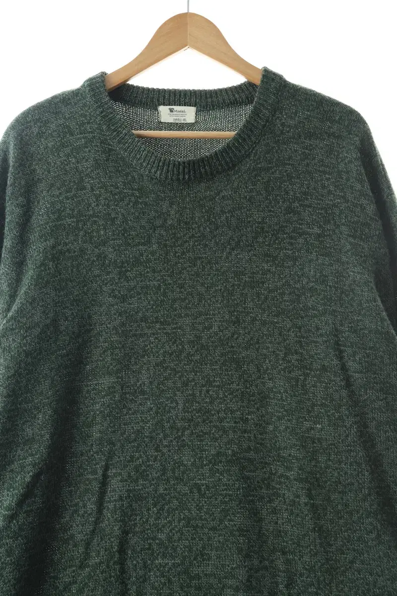 (4XL) BrandVintage Knit Big Size Green Old School-105CB