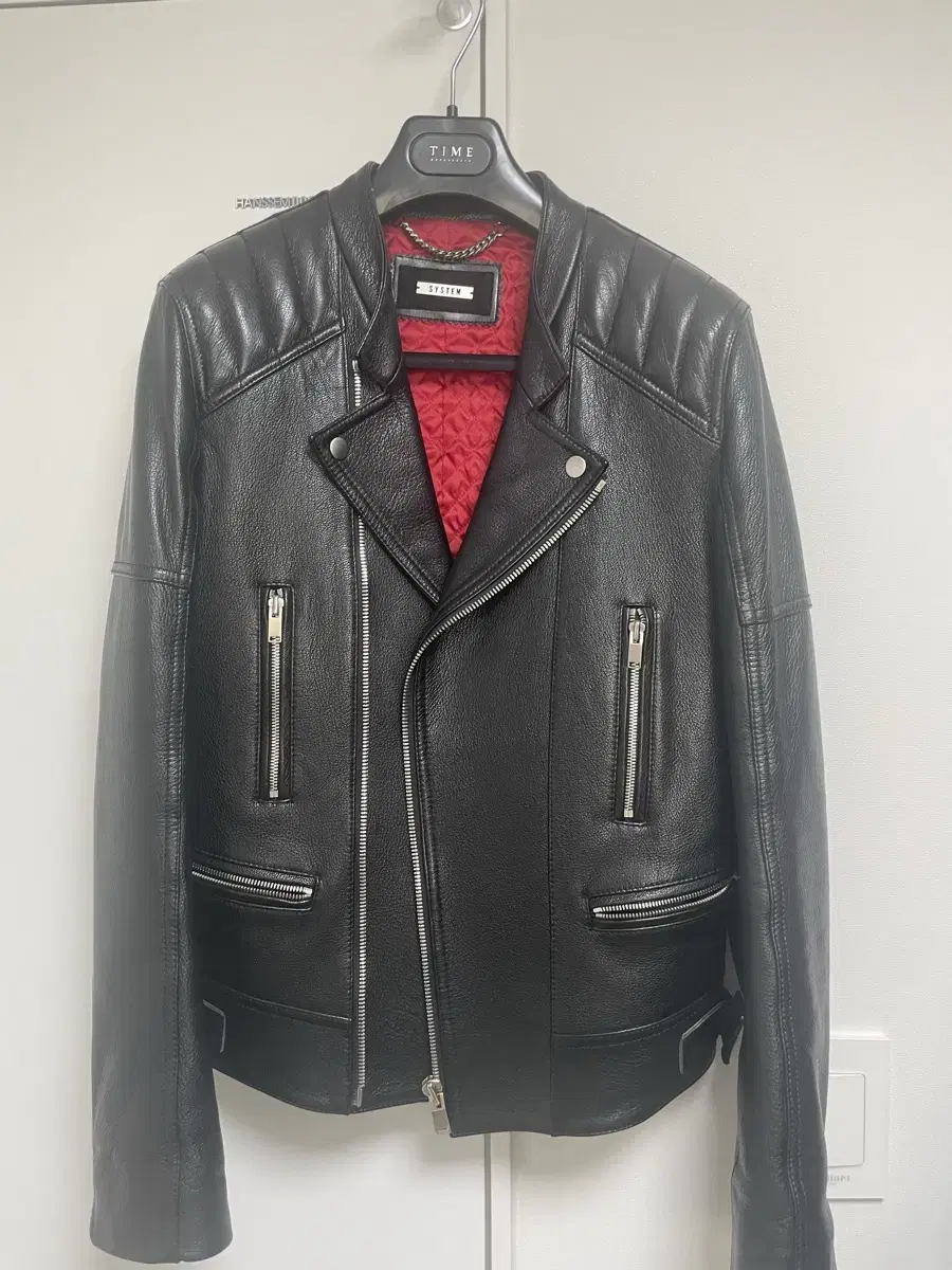 System System Homme Leather Rider Sheepskin Jacket 95