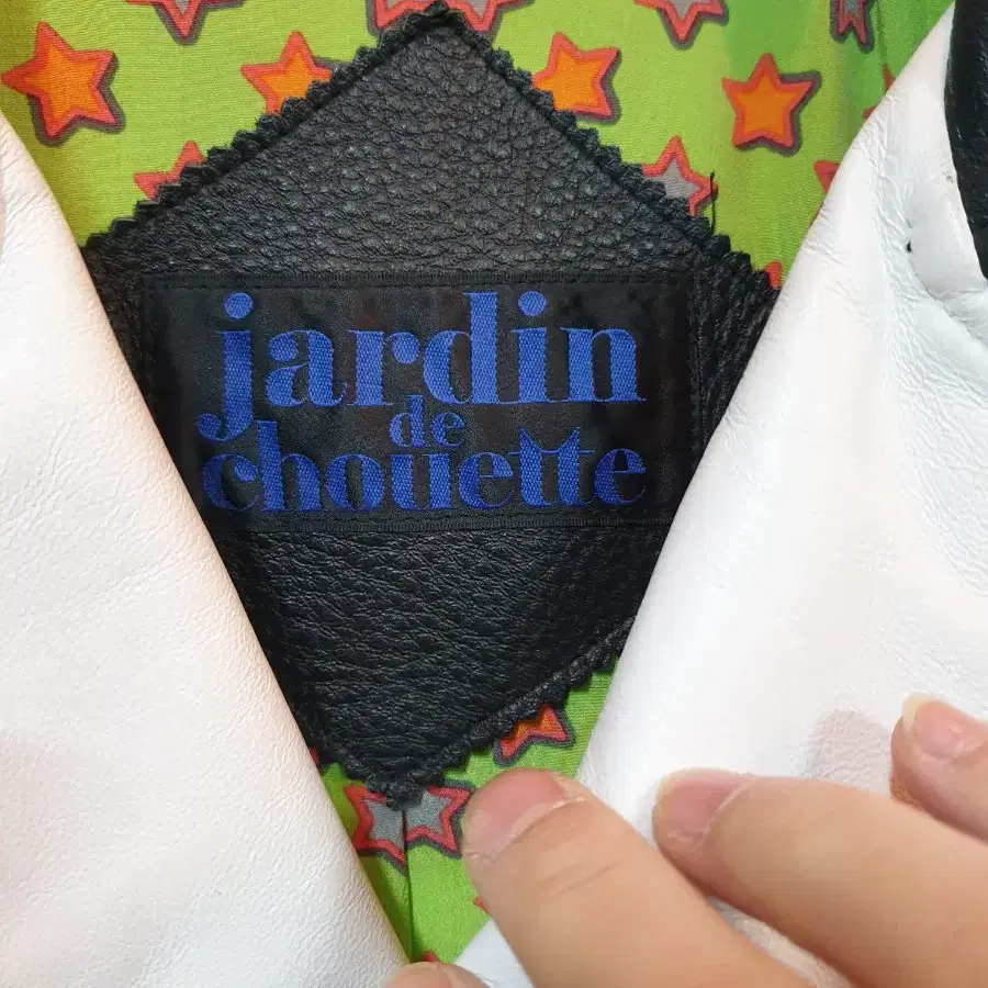 자뎅드슈에뜨 jardin de chouette 가죽자켓