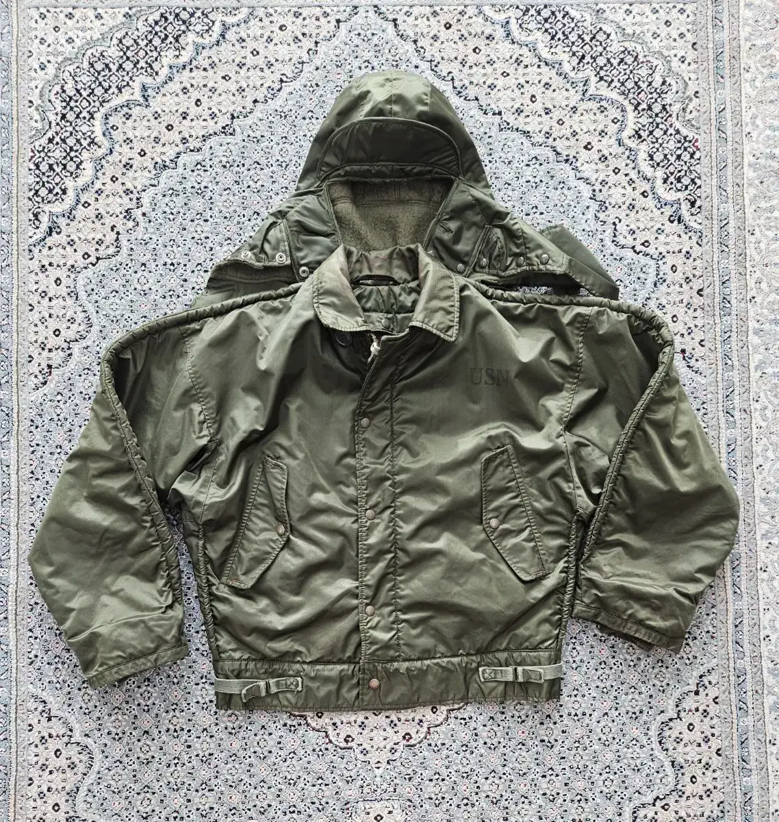 [final sale] US Navy A1 Deck Jacket+Hoodie M 103 size feeling