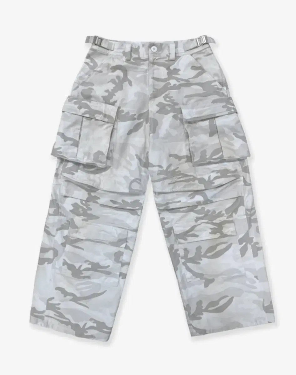 Project G/R Washed Cargo Pants White Cam