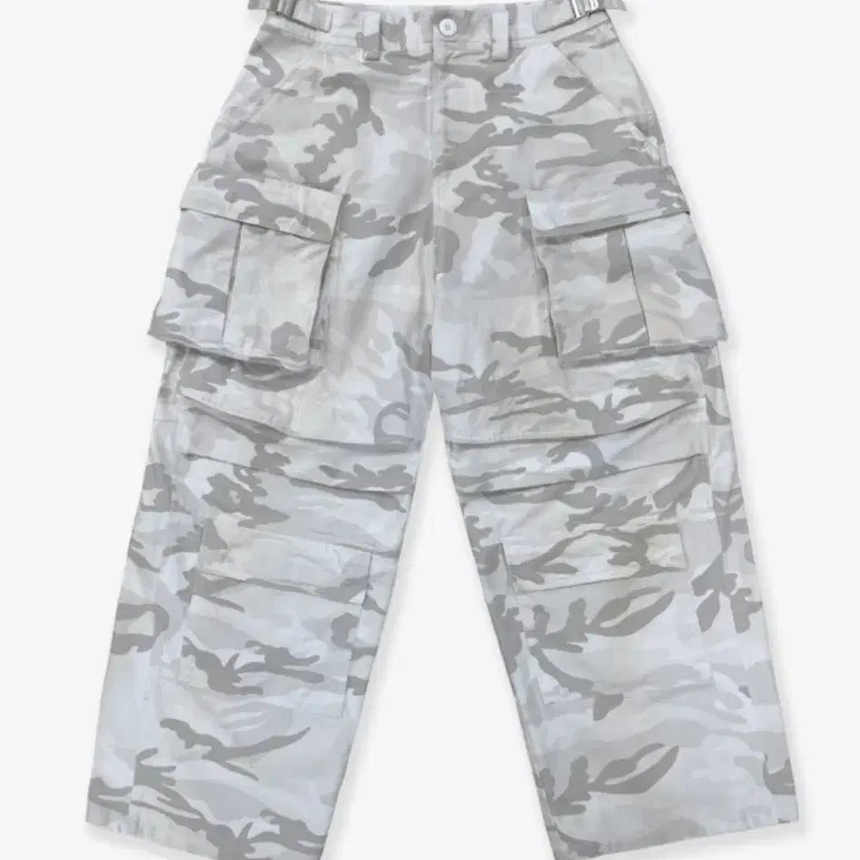 Project G/R Washed Cargo Pants White Cam