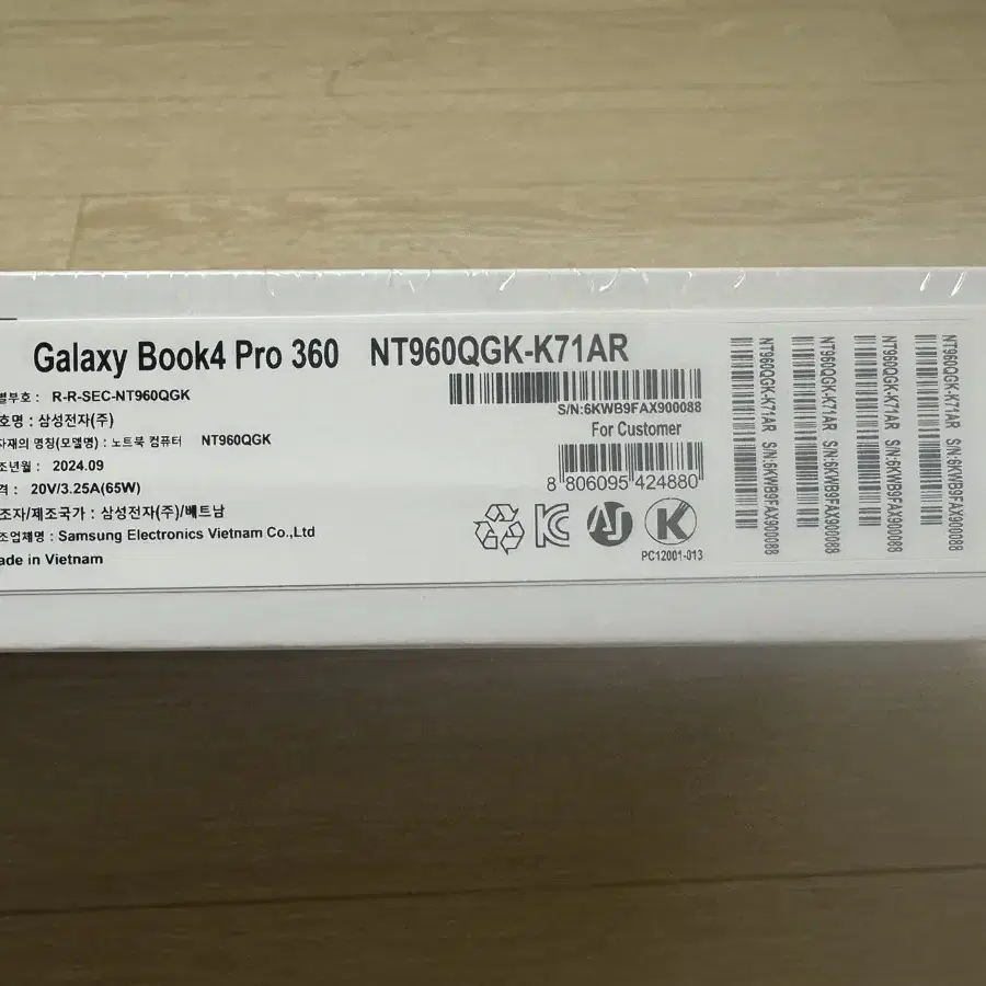 갤럭시북4 프로 360 nt960qgk-k71ar