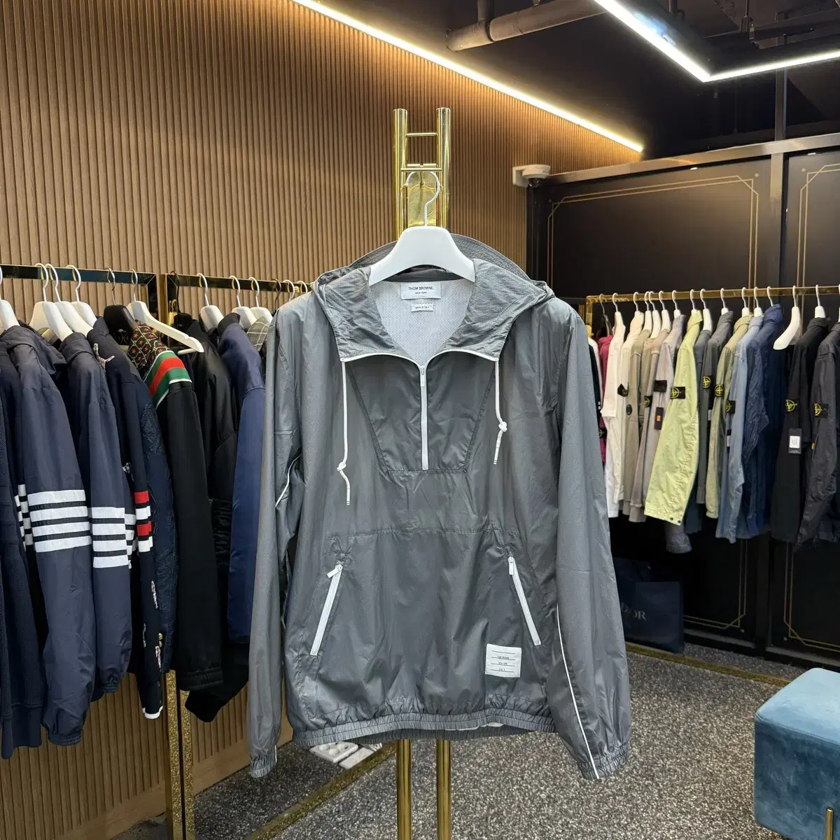 [3] Thom Browne Ripstop Vahn Up Windbreaker