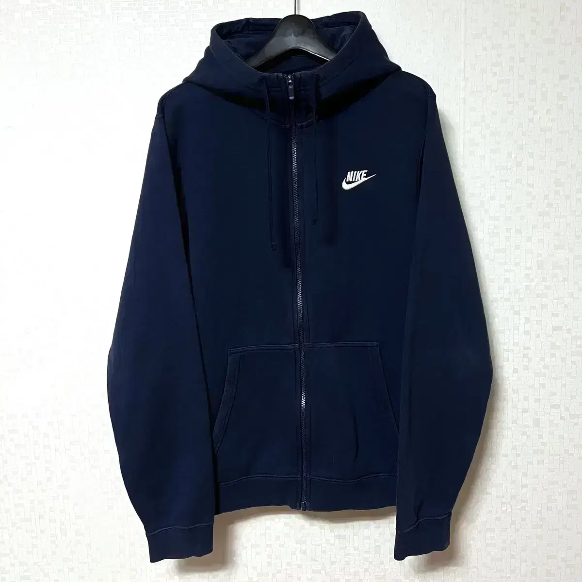 [S,90]Nike Training Hoodie Zip-Up Navy