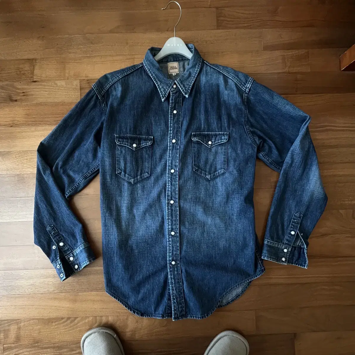 40) Full-count denim western shirt