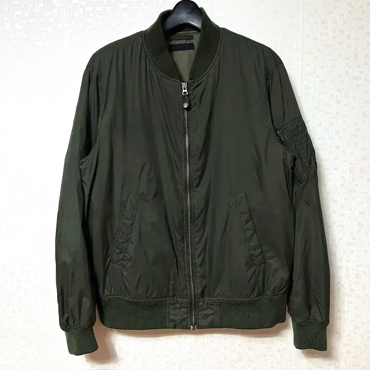 [L,100]Uniqlo Aviation Jumper Bloom Zip-up Khaki