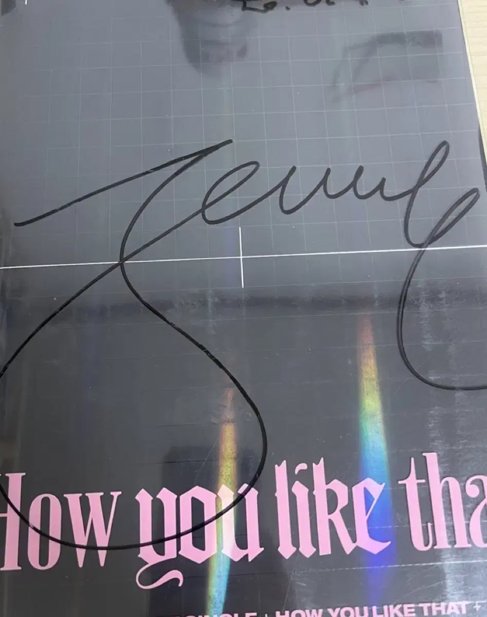 Black Pink jennie Autographed Signature