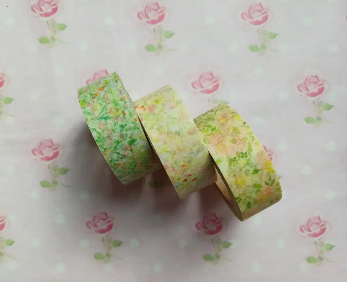 Vintage Girl London Garden Floral Matte 3-Pack Masking Tape Like Bom