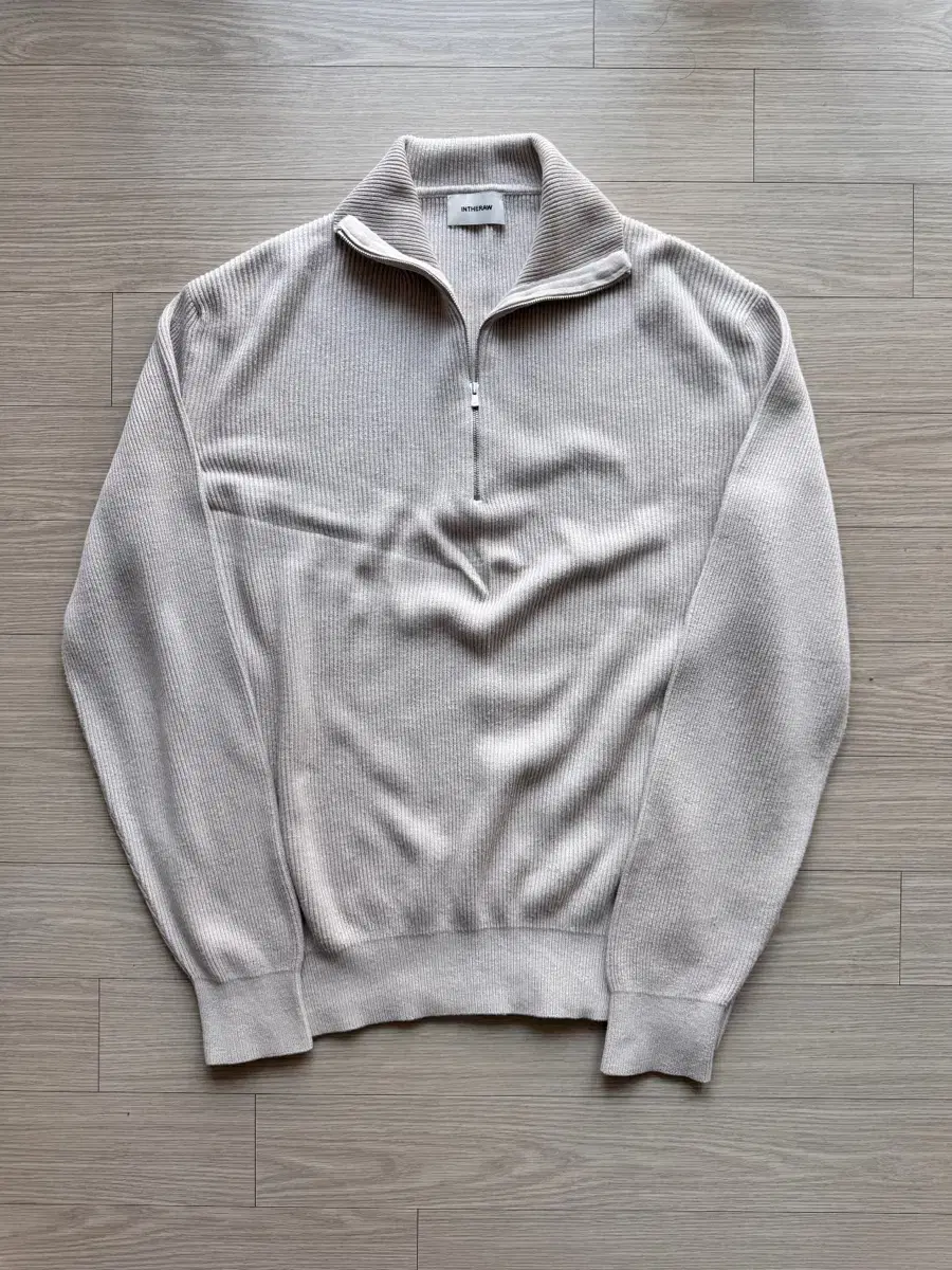 In-the-Row Cotton-Silk Half-Zip Up Knit