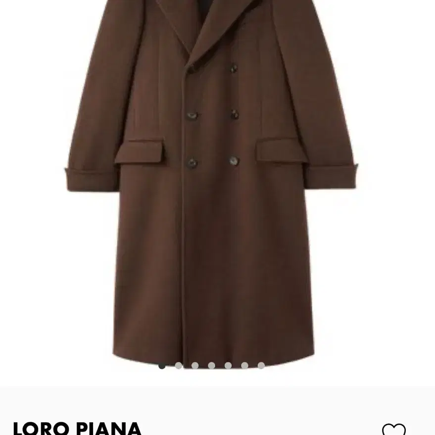 2600만원 로로피아나 Loro Piana SLP 코트 새상품 버건디색