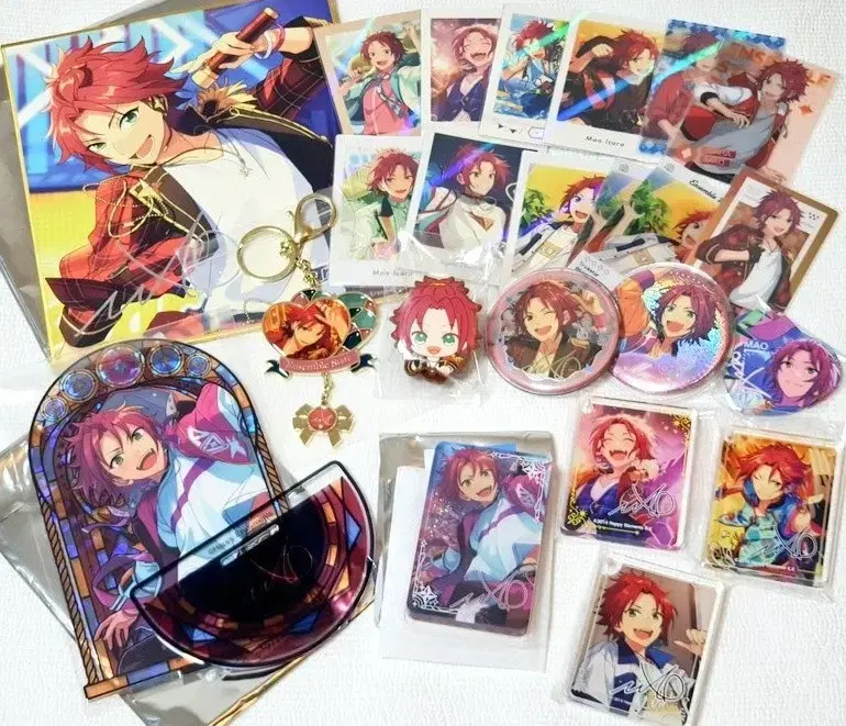 Angsta Trickstar Mao Goods : Rubber Clip Heart Charm Sling acrylic Korota Can Badge