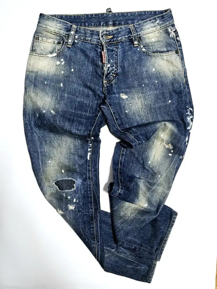 [DISQUARED2] Denim Paintpot Slim Fit Denim jin / W46