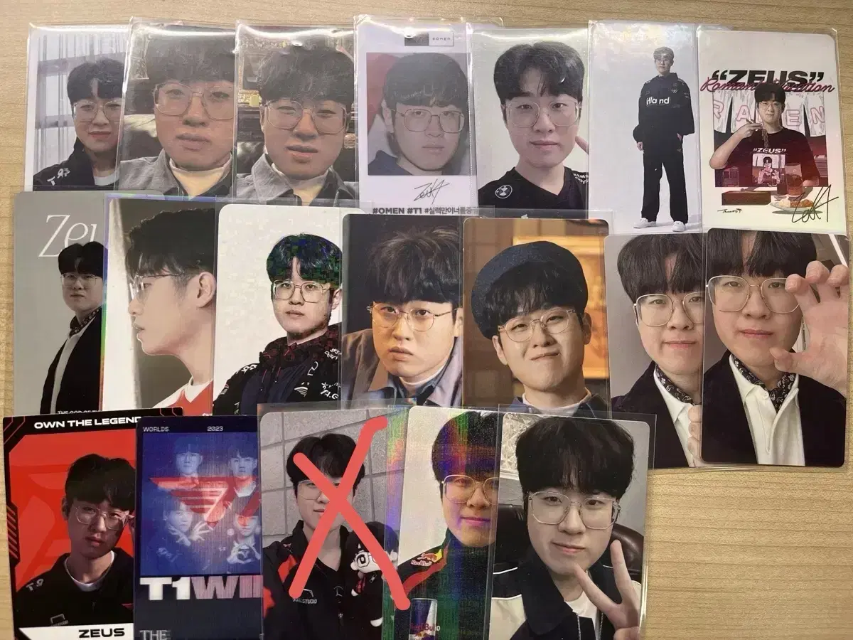 T1 Zeus Photo Card photocard bulk wts Anorak Worlds