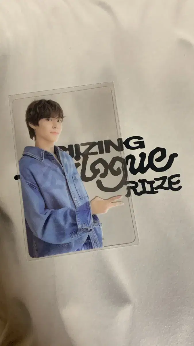 Rize eunseok Courtesy Shot Transparent photocard 2 types