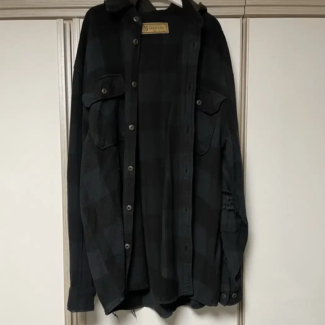 [L] Madeworn 메이드원 스눕독 버튼업 플란넬 셔츠 L size