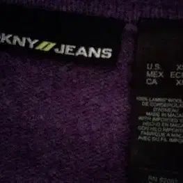 DKNY JEANS 울100 니트 후드가디건