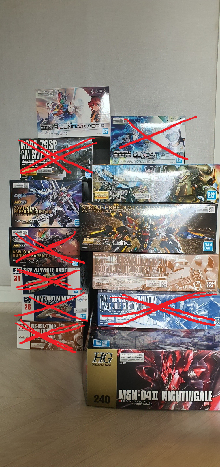 Sell multiple Gundams