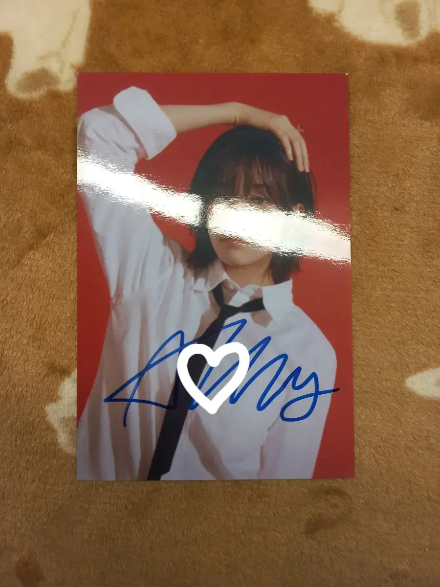 ive iz*one ahn yujin signpostcardpoca